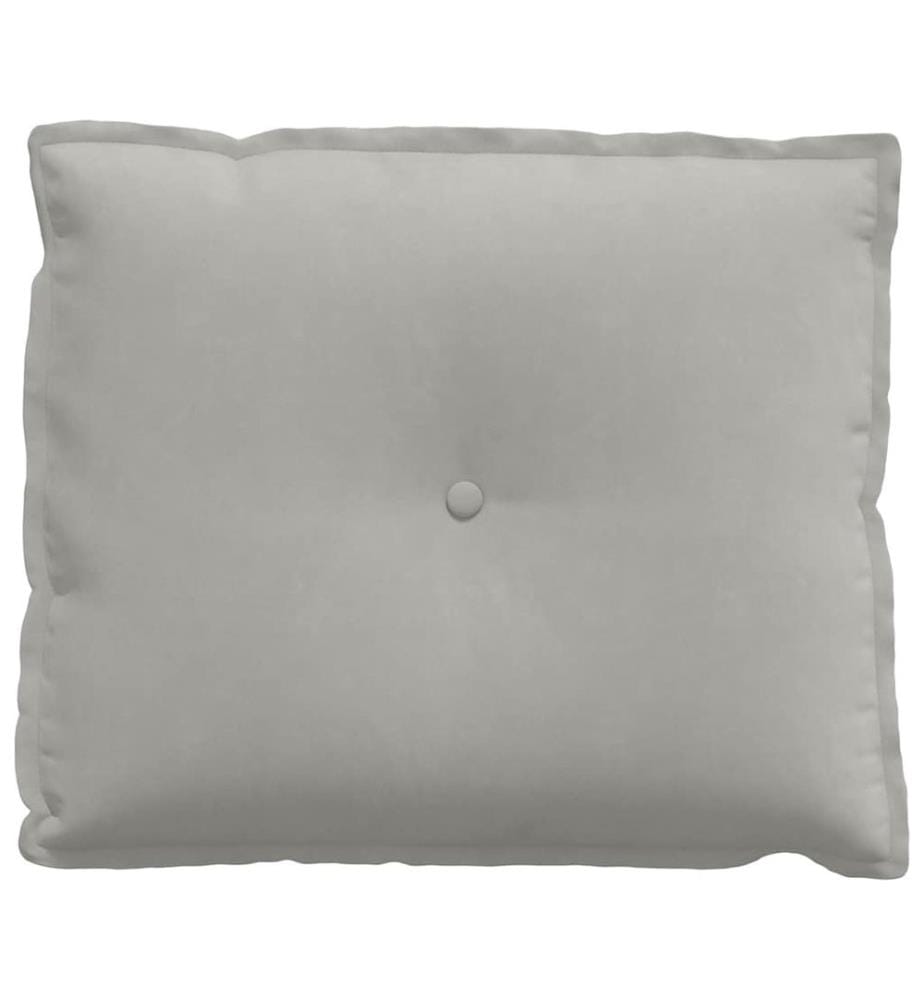 Coussin de Dos Gris clair 60 x 50 cm Tissu en microfibre