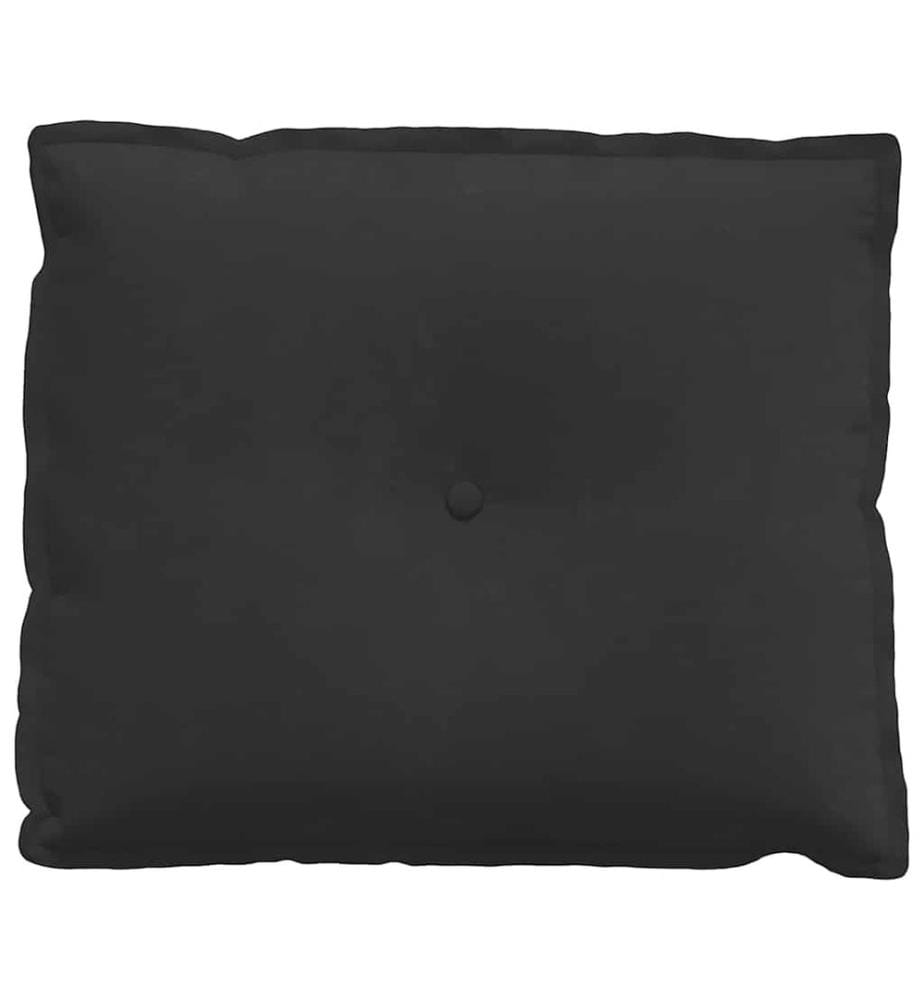 Coussin de Dos Noir 60 x 50 cm Tissu en microfibre