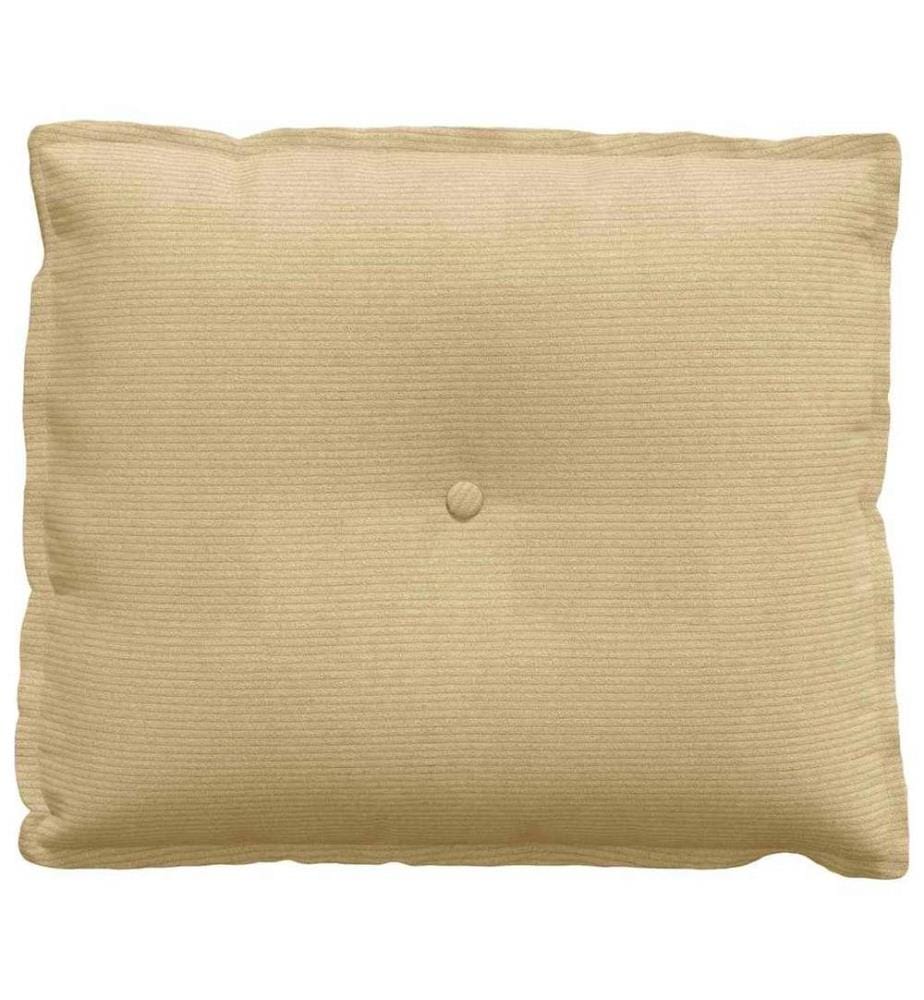 Coussin de Dos Vert gris 60 x 50 cm Tissu en velours côtelé