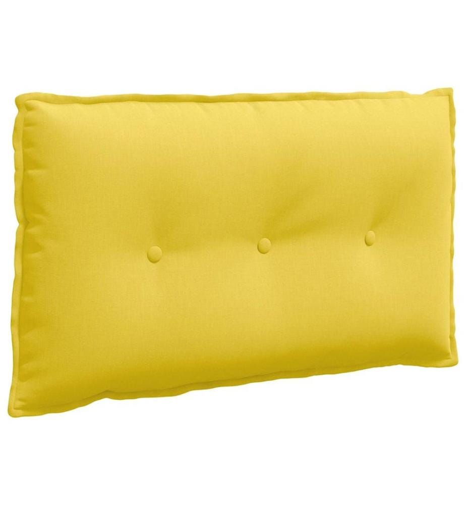 Coussin de Dos Jaune clair 80 x 19 x 50 cm tissu