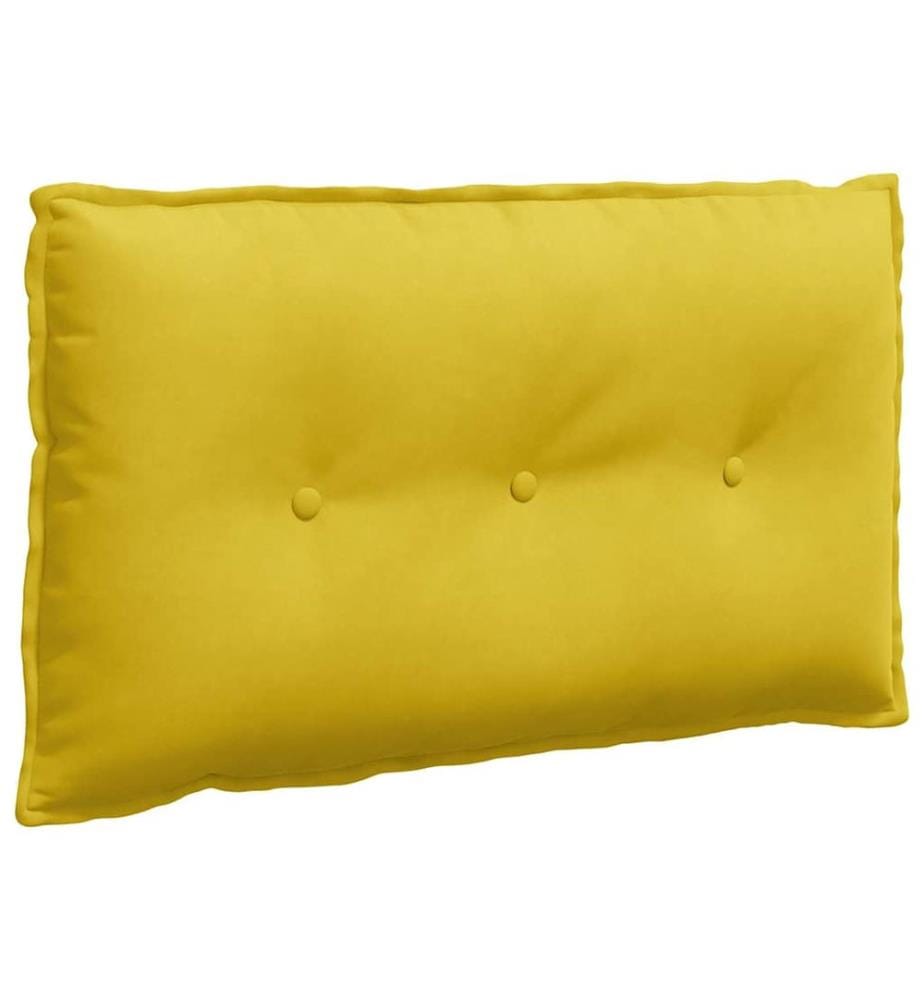 Rücken Kissen Gelb 80 x 50 cm Cordstoff