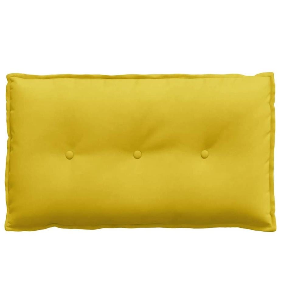Rücken Kissen Gelb 80 x 50 cm Cordstoff