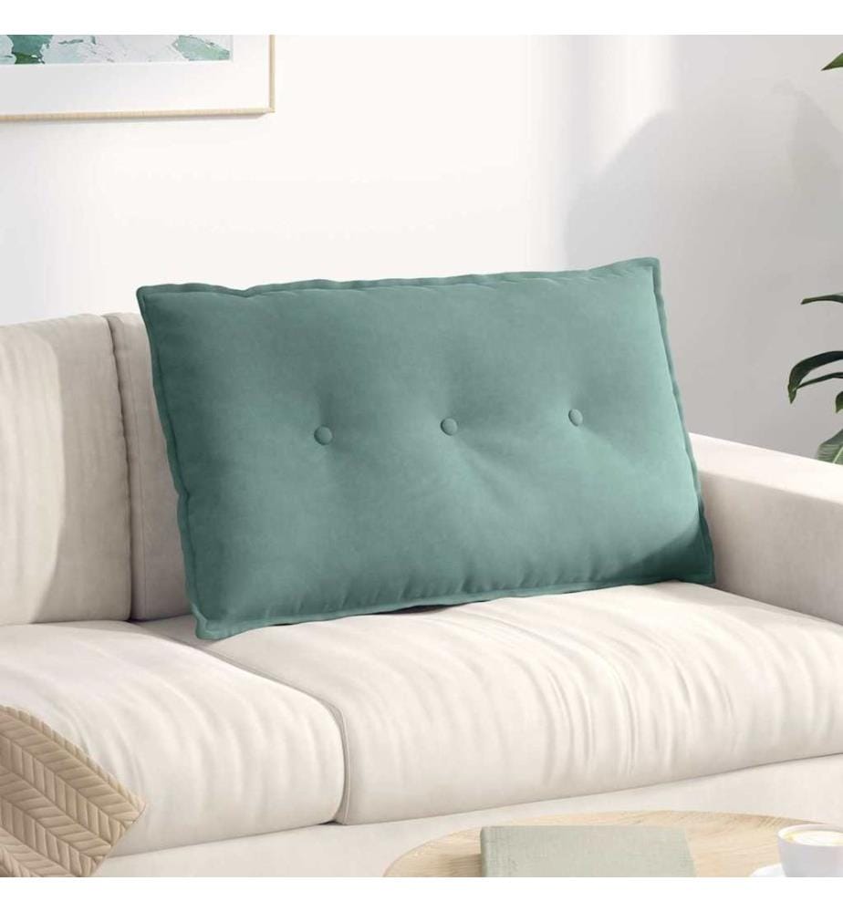 Rücken Kissen Meergrün 80 x 50 cm Cordstoff