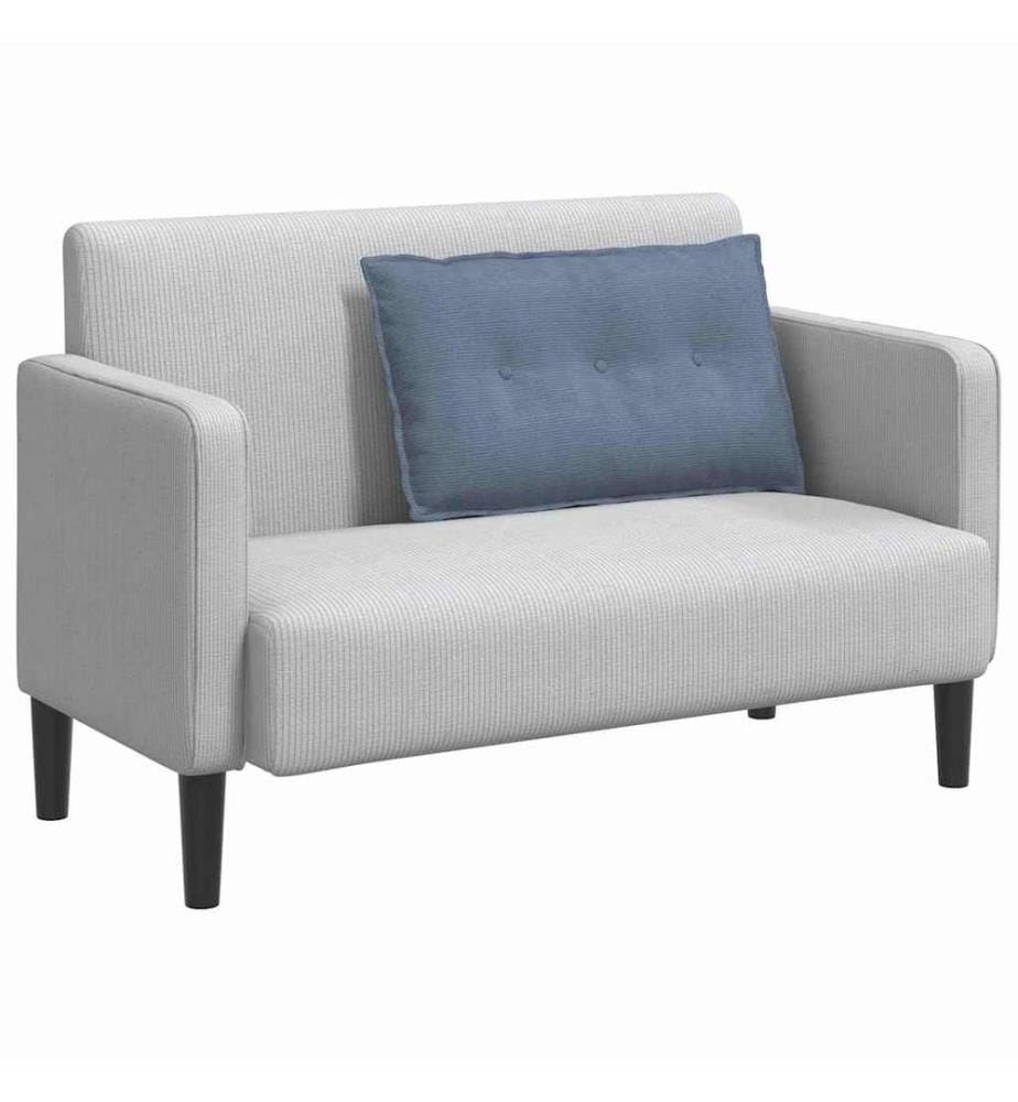 Rücken Kissen Blau 80 x 50 cm Cordstoff