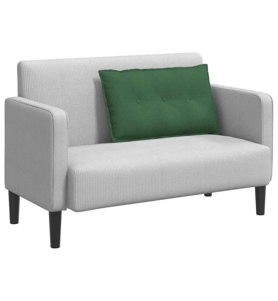 Coussin de Dos Vert Jungle 80 x 50 cm Tissu en velours côtelé