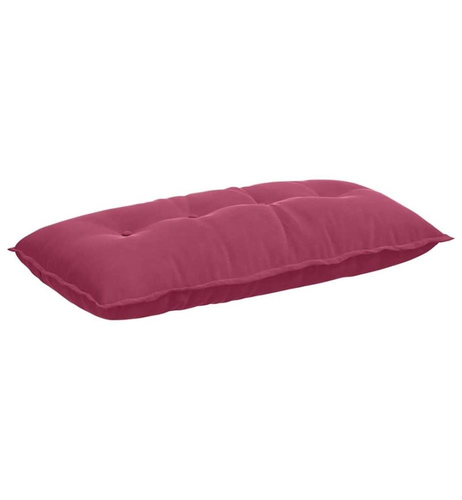 Coussin de Dos Bordeaux 100 x 50 cm Tissu en velours côtelé