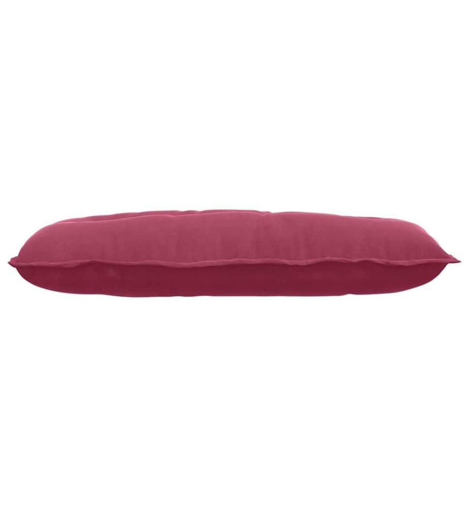 Coussin de Dos Bordeaux 100 x 50 cm Tissu en velours côtelé