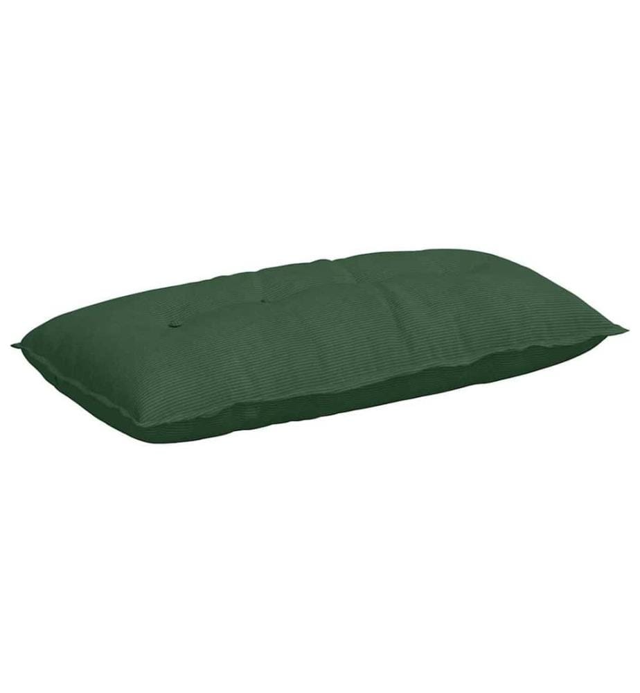 Coussin de Dos Vert Jungle 100 x 50 cm Tissu en velours côtelé