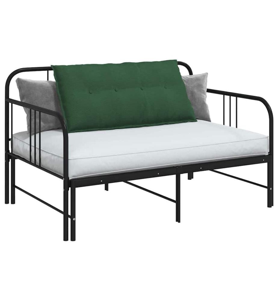 Coussin de Dos Vert Jungle 100 x 50 cm Tissu en velours côtelé