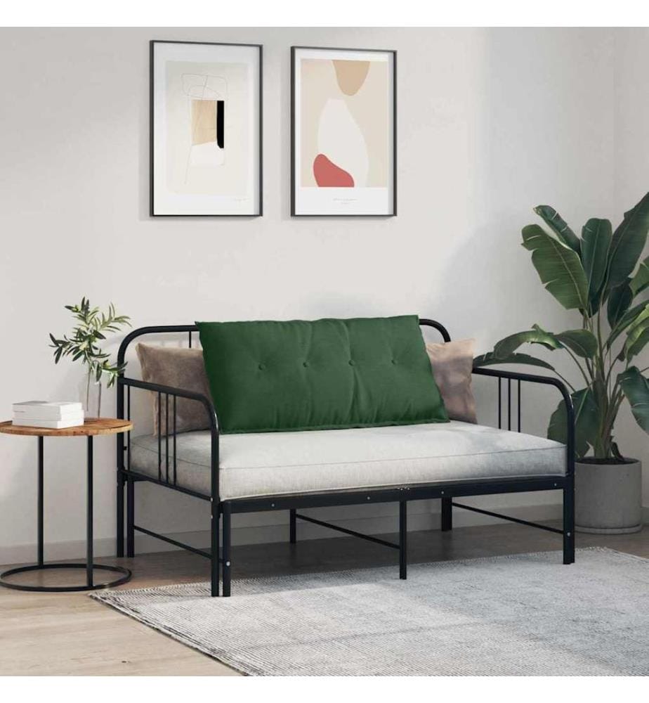 Coussin de Dos Vert Jungle 100 x 50 cm Tissu en velours côtelé