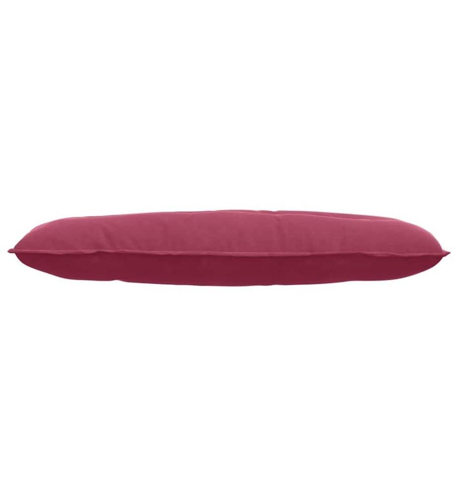 Coussin de Dos Bordeaux 120 x 50 cm Tissu en velours côtelé
