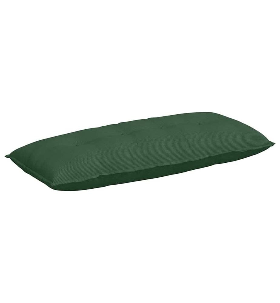 Coussin de Dos Vert Jungle 120 x 50 cm Tissu en velours côtelé