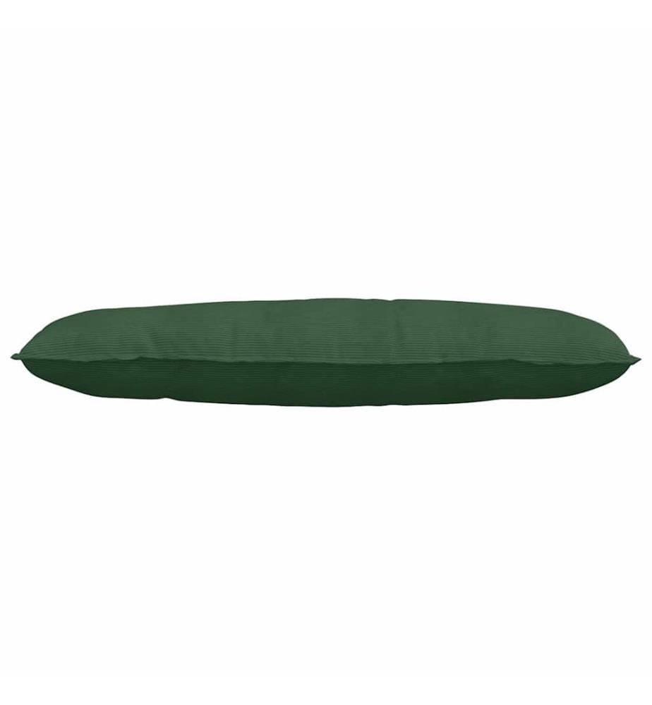 Coussin de Dos Vert Jungle 120 x 50 cm Tissu en velours côtelé