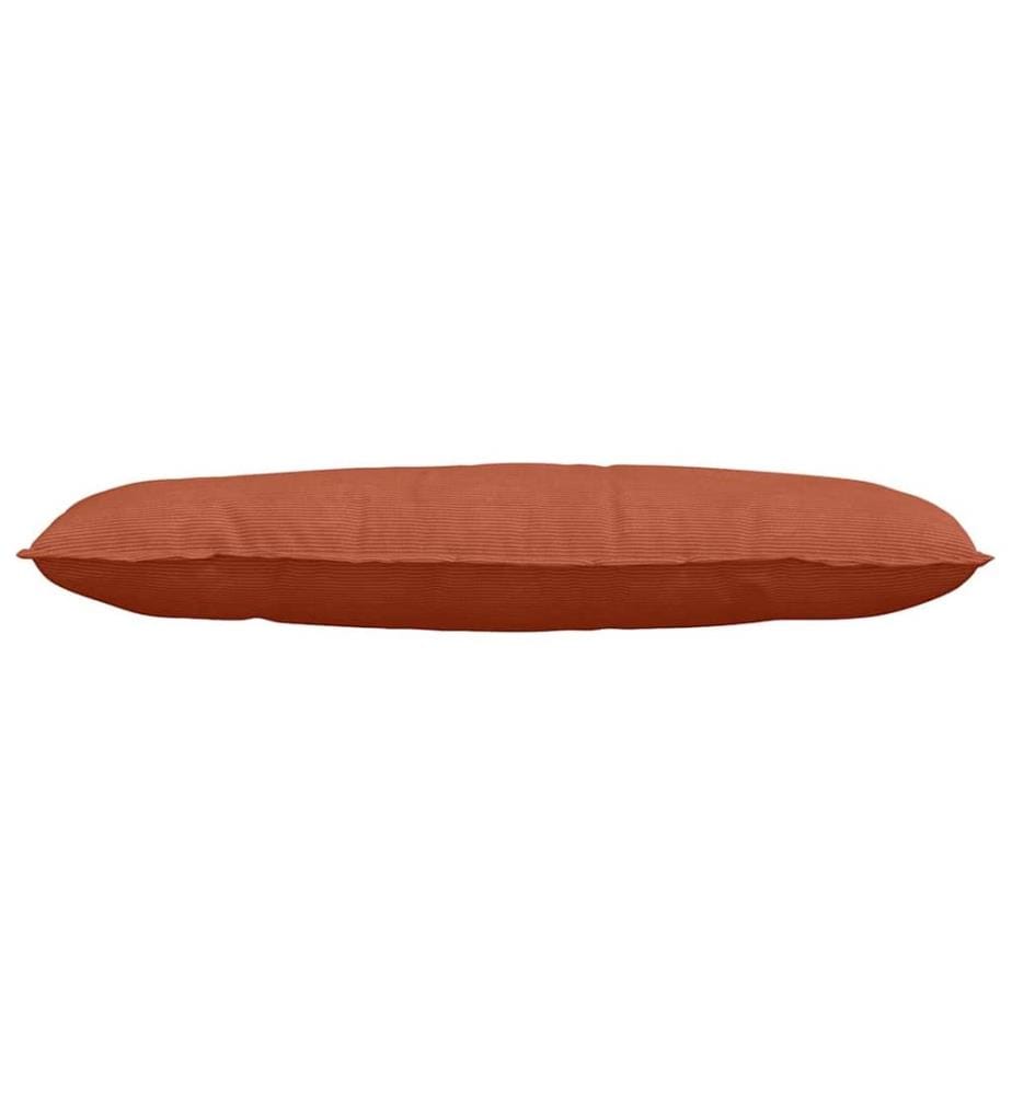 Coussin de Dos Rouge orange 120 x 50 cm Tissu en velours côtelé
