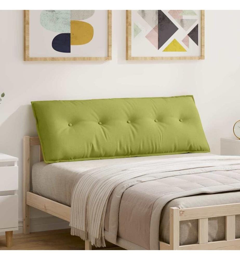 Coussin de Dos Vert clair 140 x 19 x 50 cm tissu