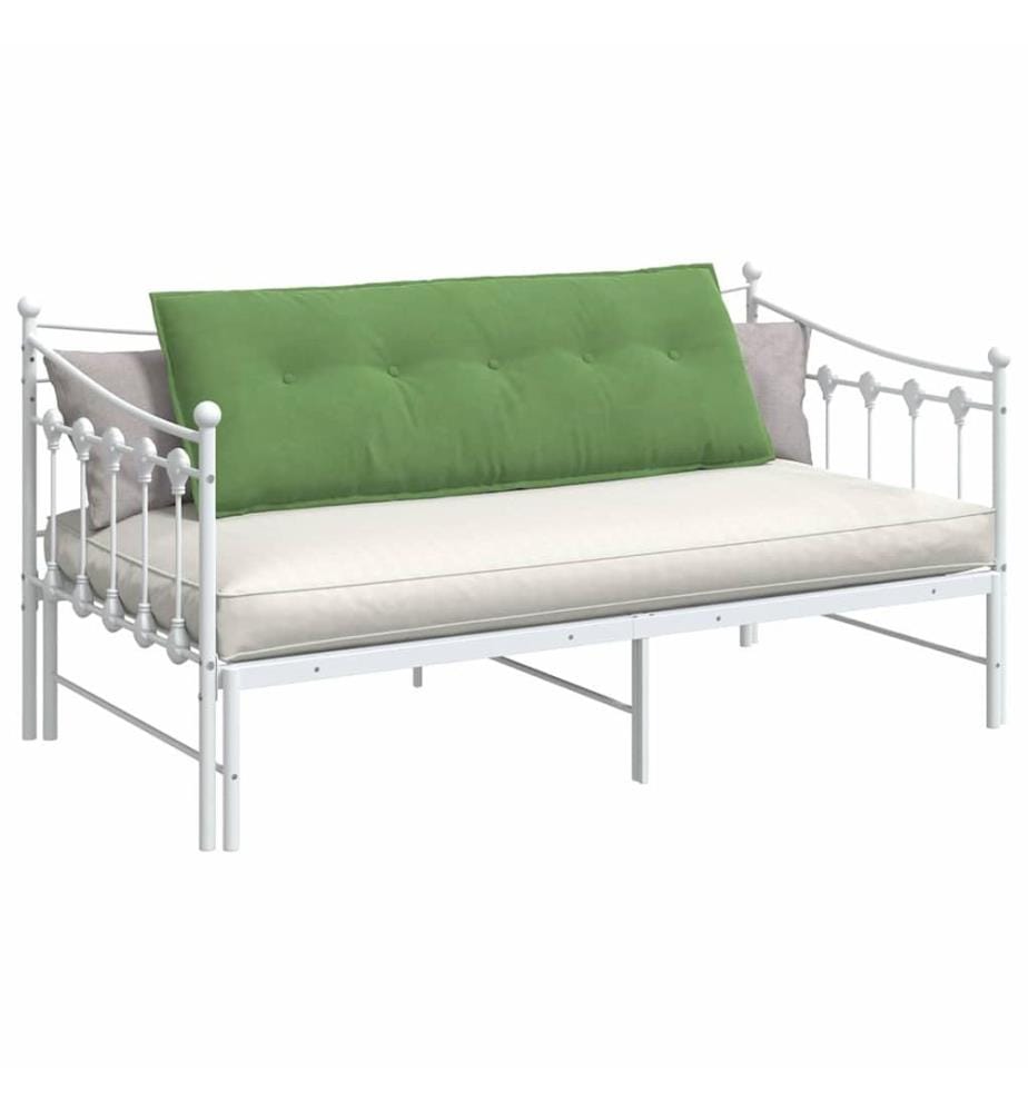 Coussin de Dos Vert clair 140 x 50 cm Tissu en velours côtelé