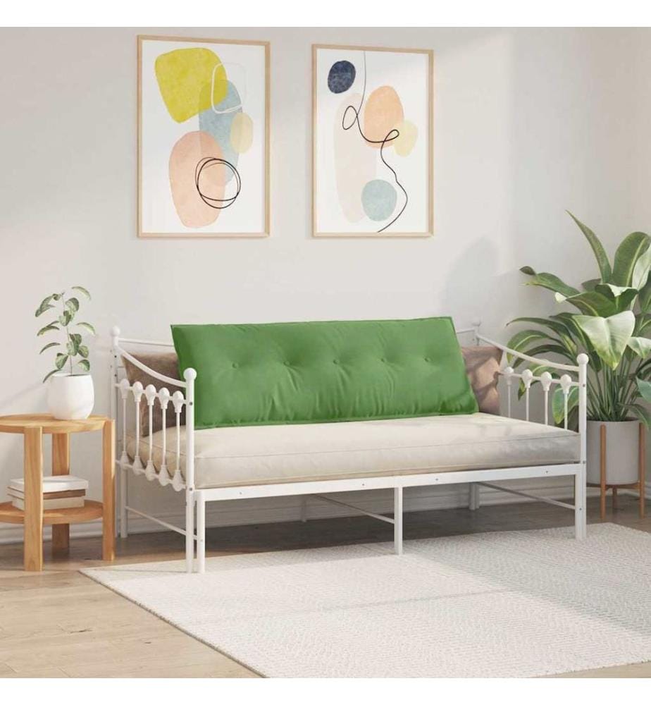 Coussin de Dos Vert clair 140 x 50 cm Tissu en velours côtelé