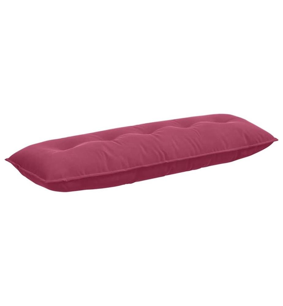 Coussin de Dos Bordeaux 140 x 50 cm Tissu en velours côtelé