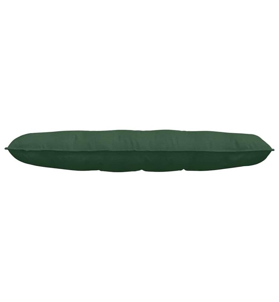 Coussin de Dos Vert Jungle 140 x 50 cm Tissu en velours côtelé