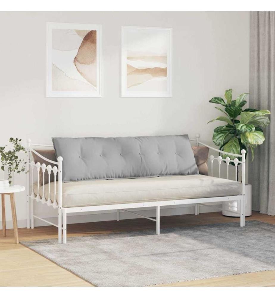 Coussin de Dos Gris nuage 160 x 19 x 50 cm tissu