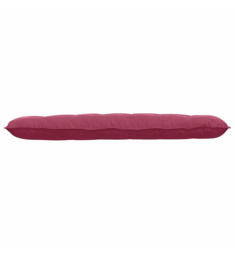 Coussin de Dos Bordeaux 160 x 50 cm Tissu en velours côtelé