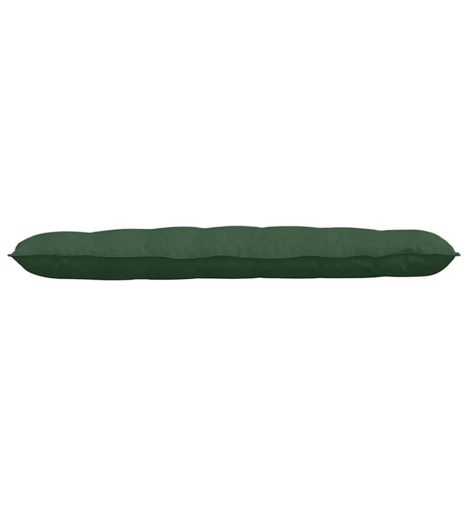 Coussin de Dos Vert Jungle 160 x 50 cm Tissu en velours côtelé