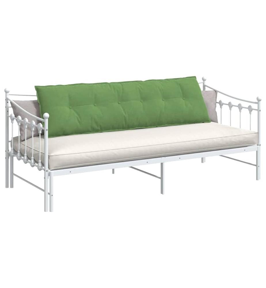 Coussin de Dos Vert clair 180 x 50 cm Tissu en velours côtelé