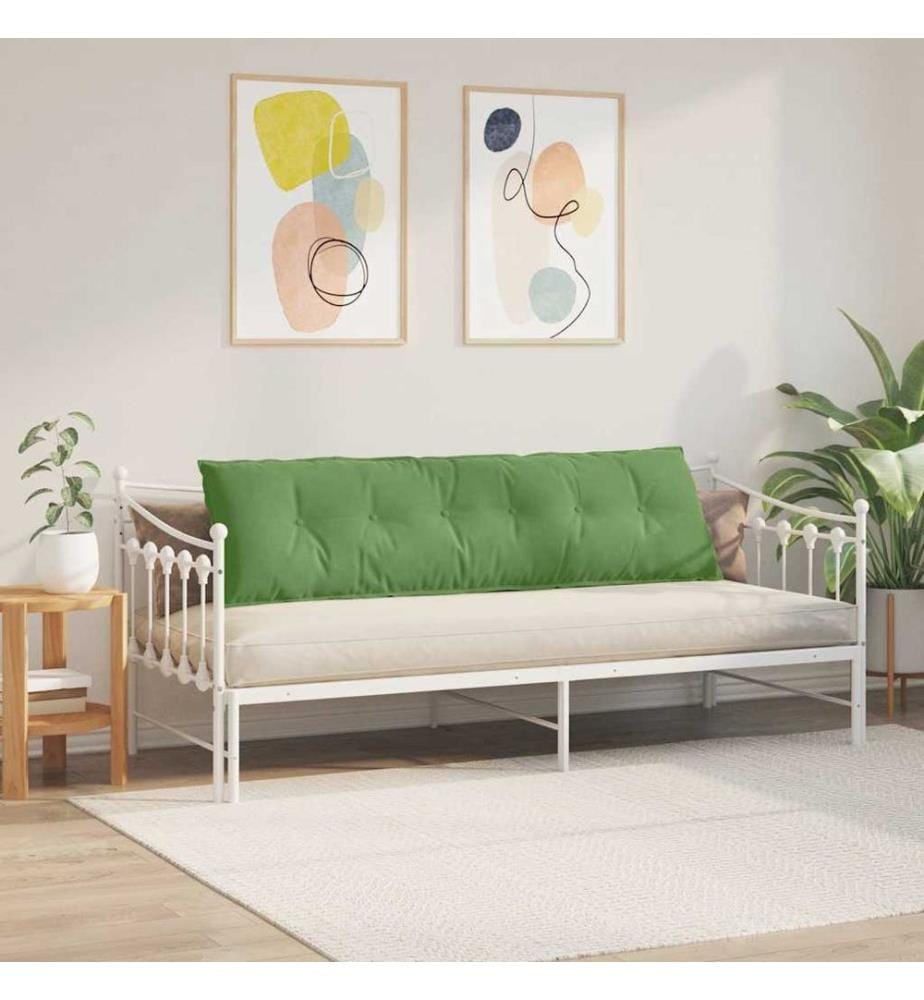 Coussin de Dos Vert clair 180 x 50 cm Tissu en velours côtelé