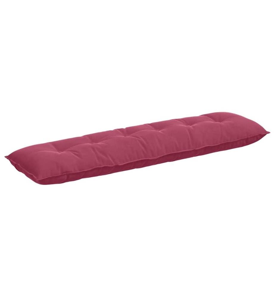 Coussin de Dos Bordeaux 180 x 50 cm Tissu en velours côtelé