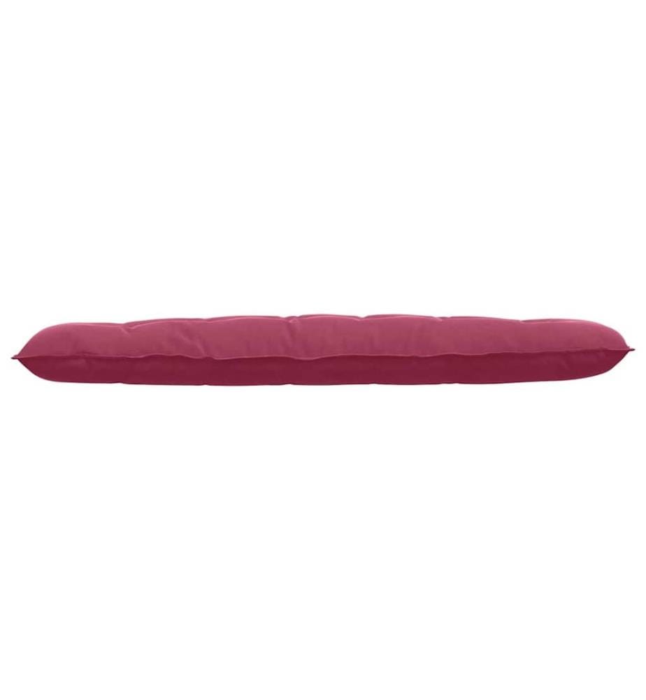 Coussin de Dos Bordeaux 180 x 50 cm Tissu en velours côtelé