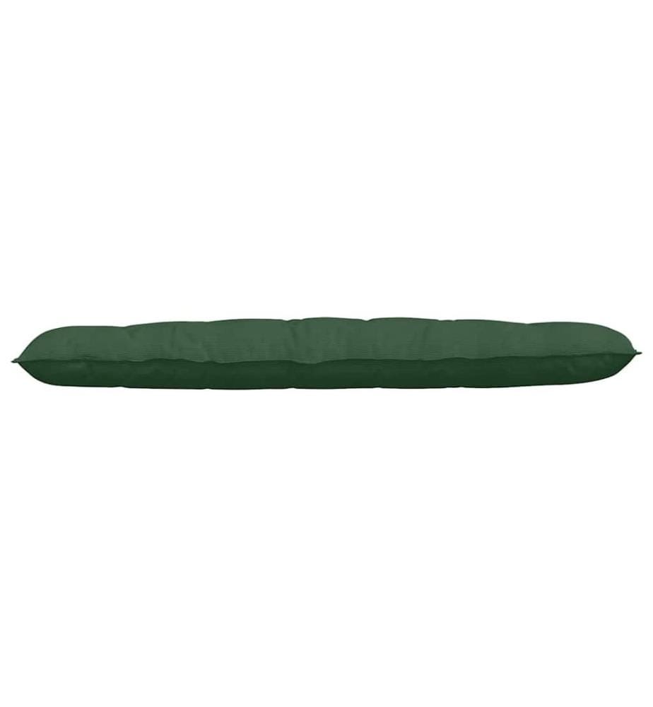 Coussin de Dos Vert Jungle 180 x 50 cm Tissu en velours côtelé