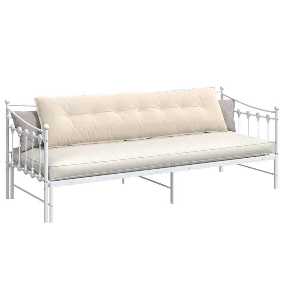 Coussin de Dos Beige 200 x 50 cm Tissu en microfibre