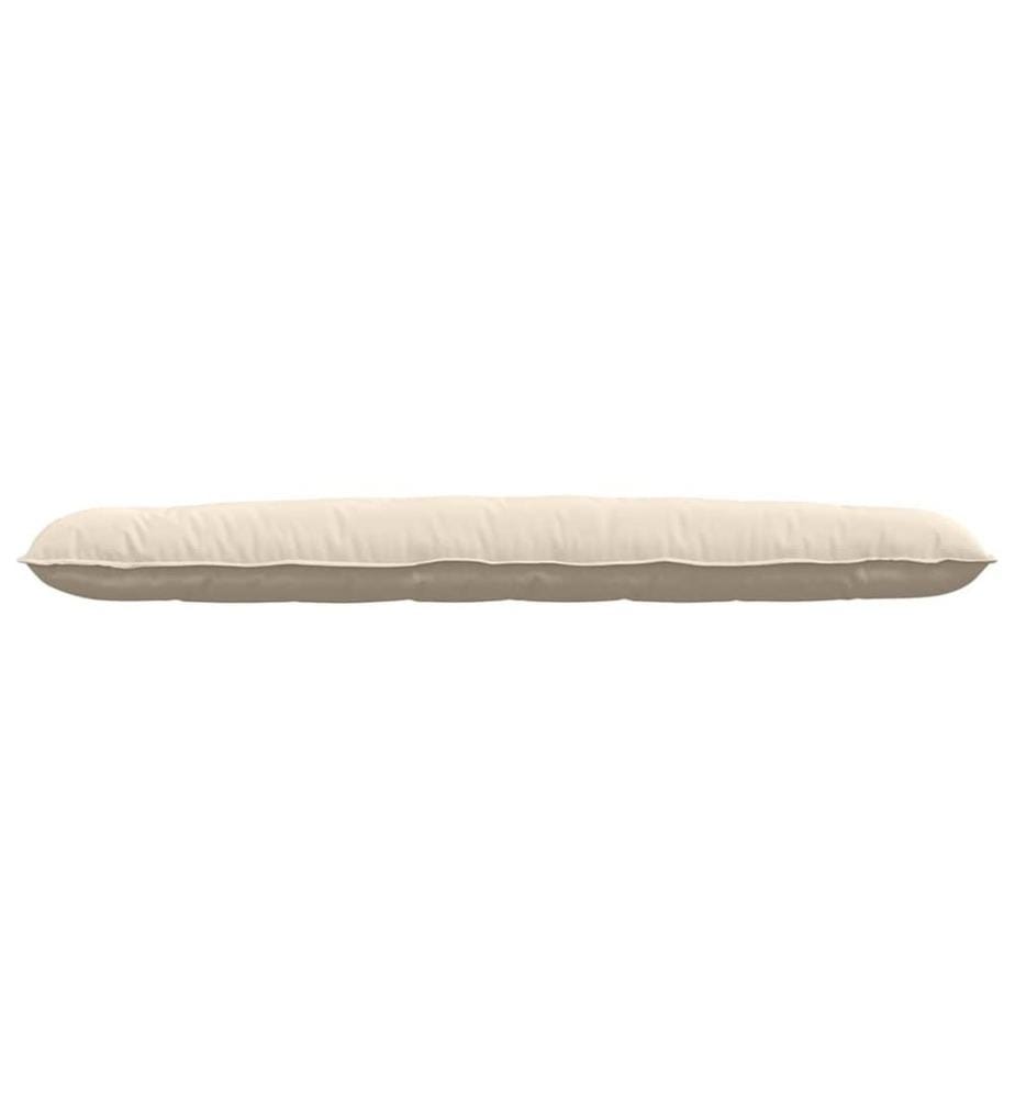 Coussin de Dos Beige 200 x 50 cm Tissu en microfibre