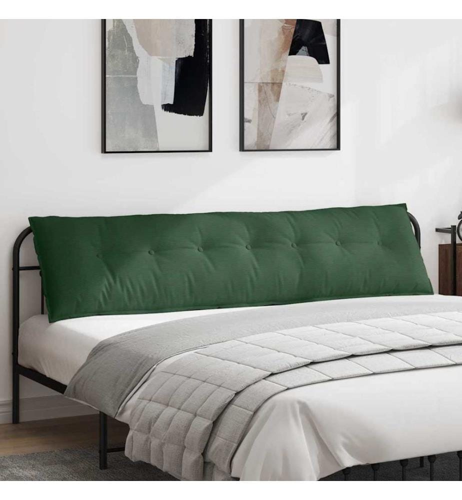 Coussin de Dos Vert Jungle 200 x 50 cm Tissu en velours côtelé
