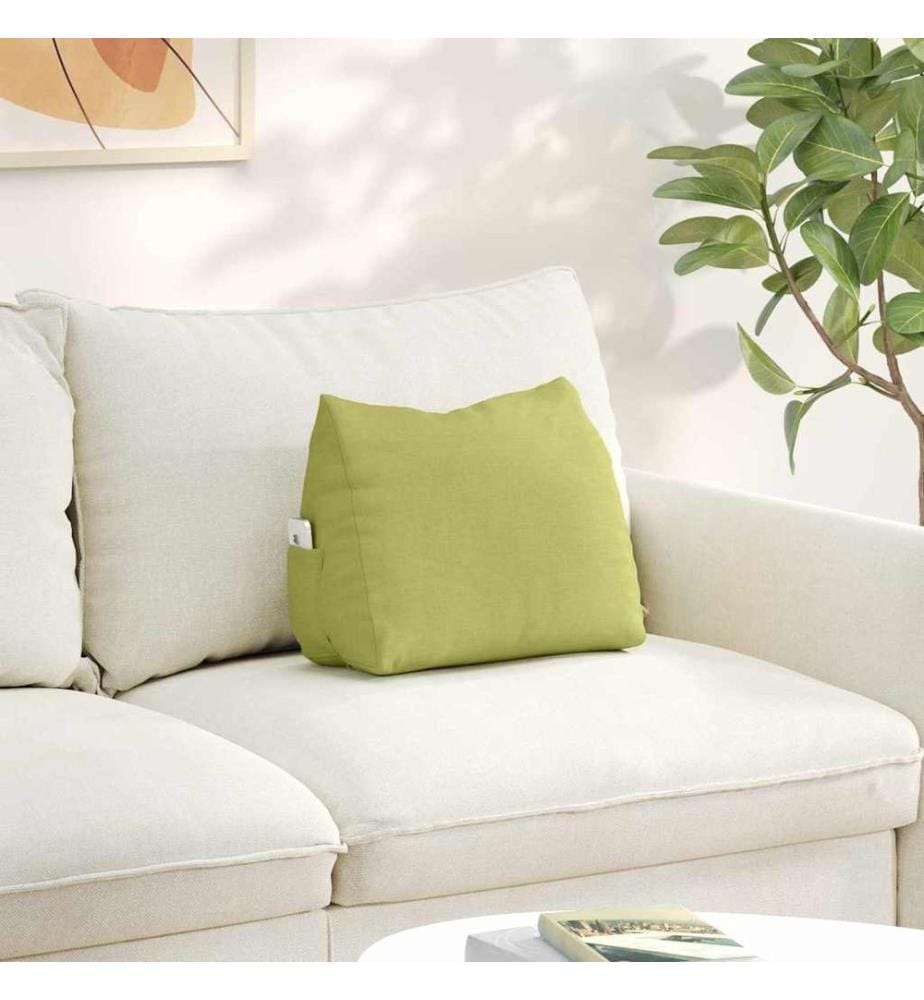 Coussin de Dos Vert clair 45 x 20 x 35 cm tissu