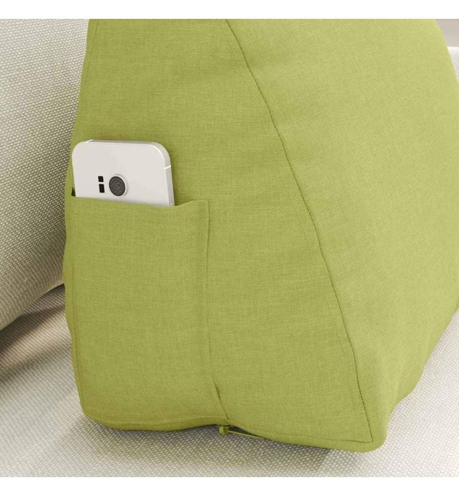 Coussin de Dos Vert clair 45 x 20 x 35 cm tissu