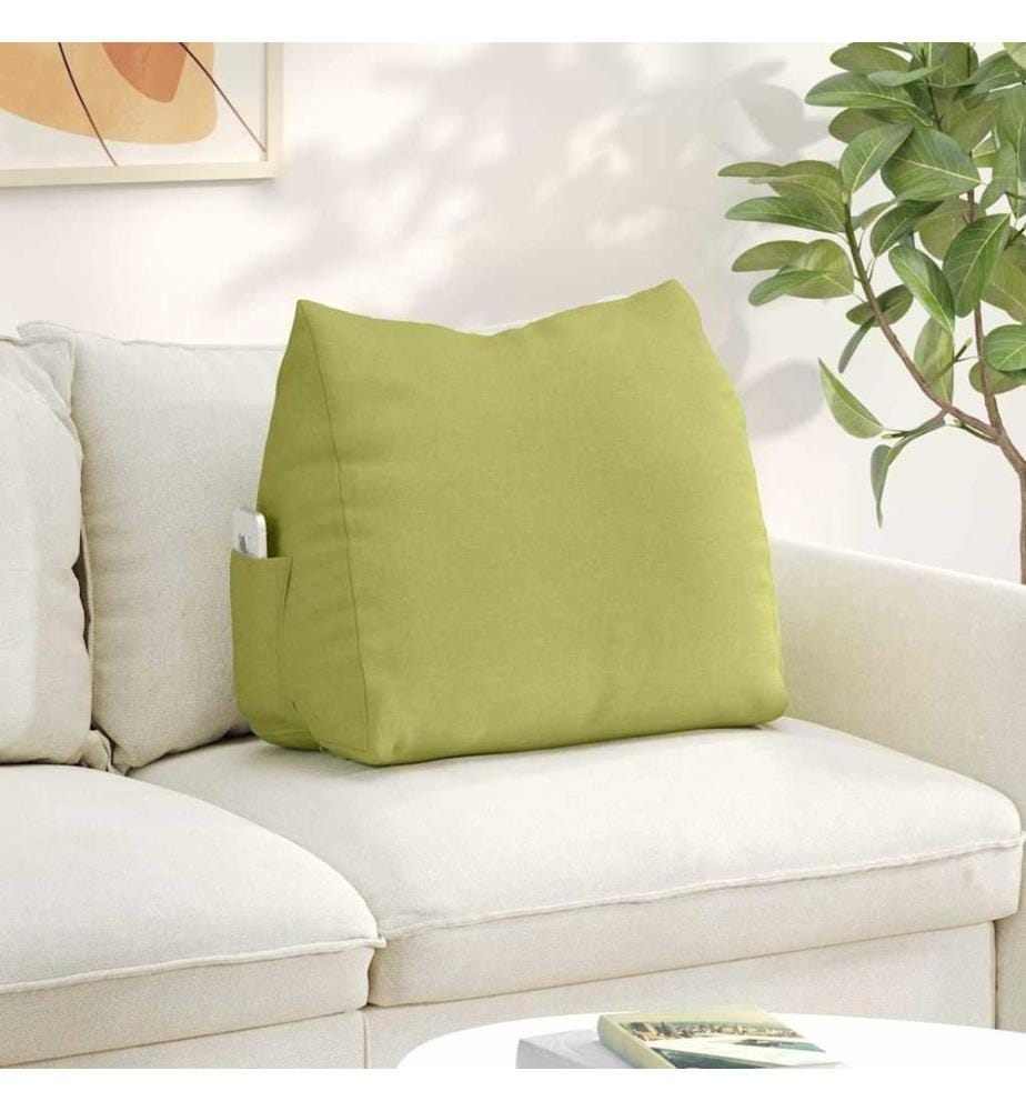 Coussin de Dos Vert clair 60 x 20 x 50 cm tissu
