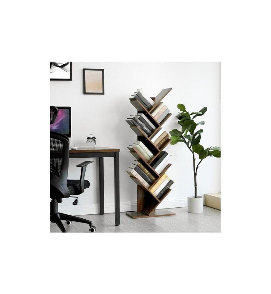 VASAGLE - Regal Tree 50 x 141.5 cm, Braun