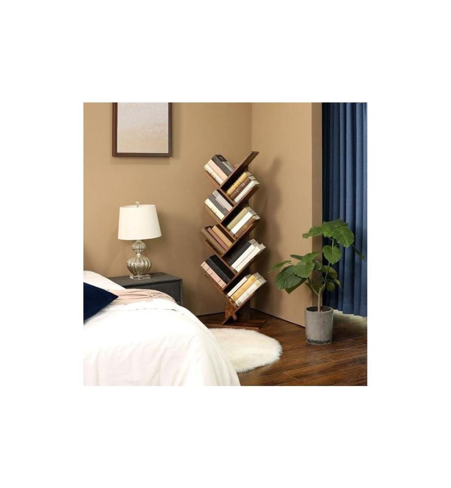 VASAGLE - Regal Tree 50 x 141.5 cm, Braun