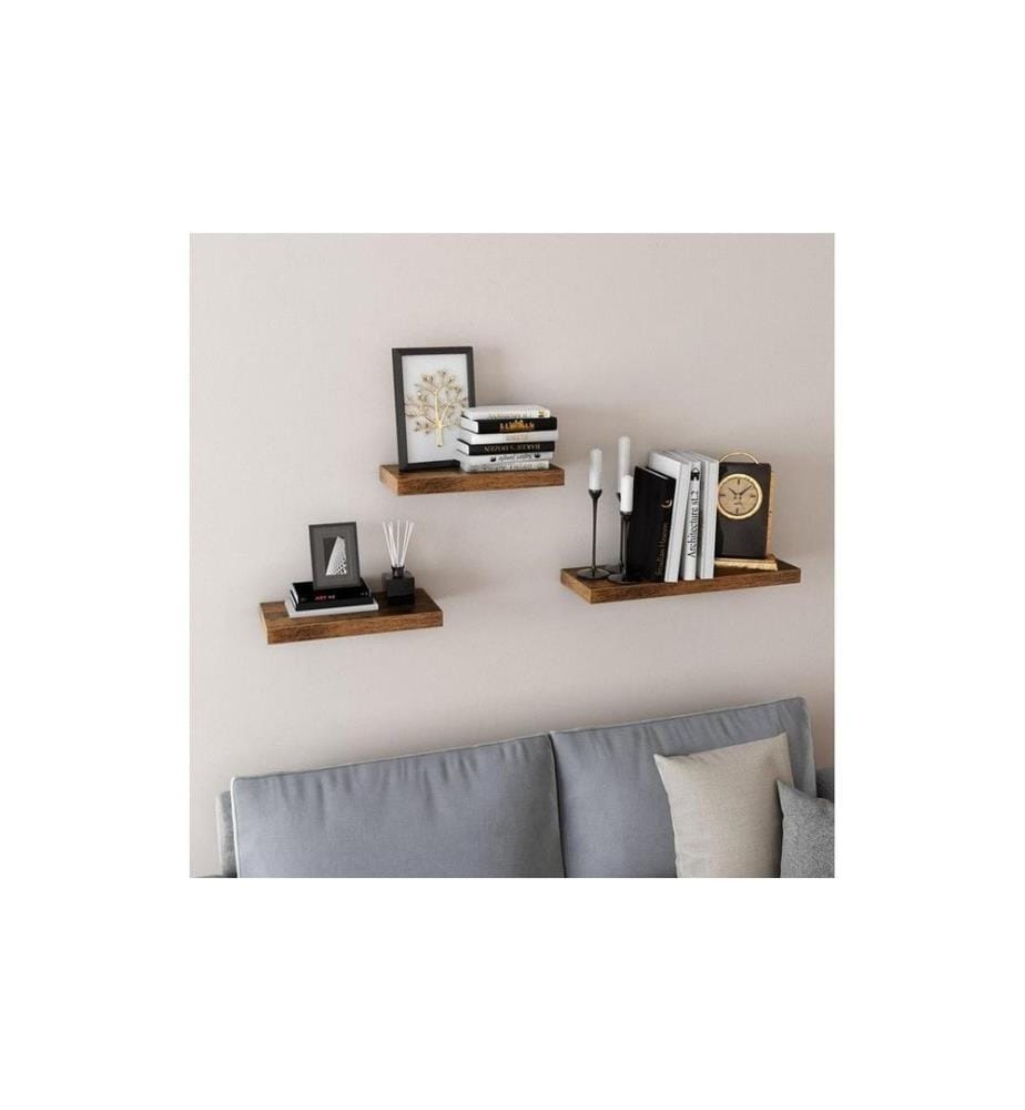 VASAGLE - Wandregal Ledge 80 x 3.8 cm, Braun