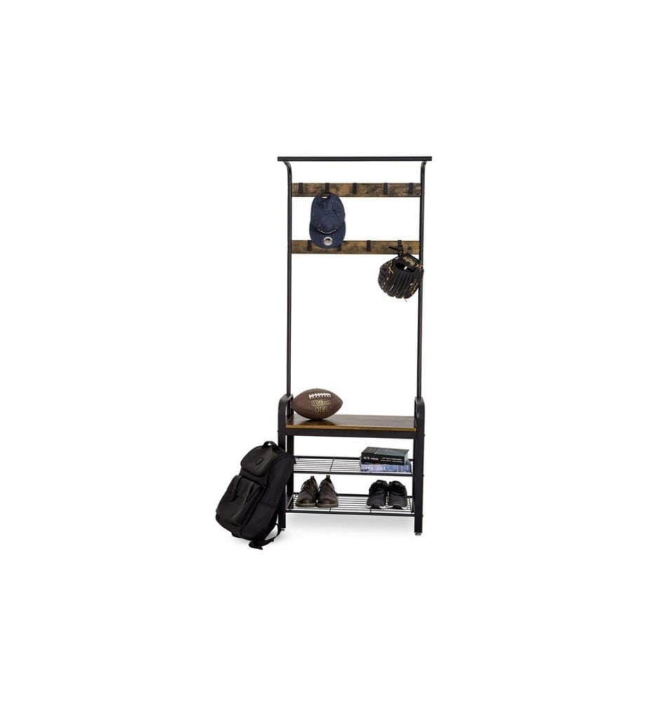 VASAGLE - Portemanteau avec porte-chaussures 72 x 183 cm