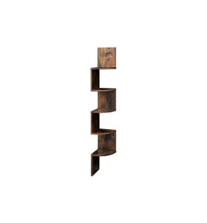 VASAGLE - Étagère murale avec 5 niveaux 20 x 127.5 cm, Brun