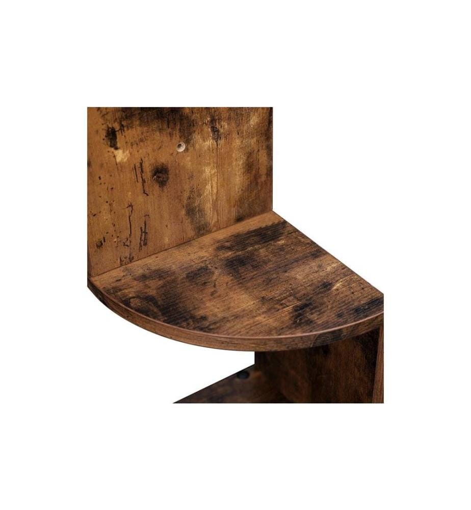 VASAGLE - Wandregal mit 5 Ebenen 20 x 127.5 cm, Braun