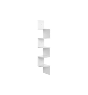 VASAGLE - Étagère murale avec 5 niveaux 20 x 127.5 cm, Blanc
