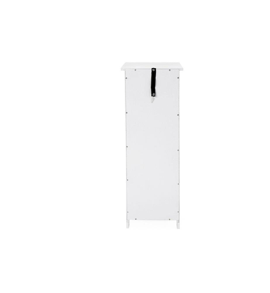 VASAGLE - Badezimmerregal mit 4 Schubladen 30 x 82 cm, Weiss