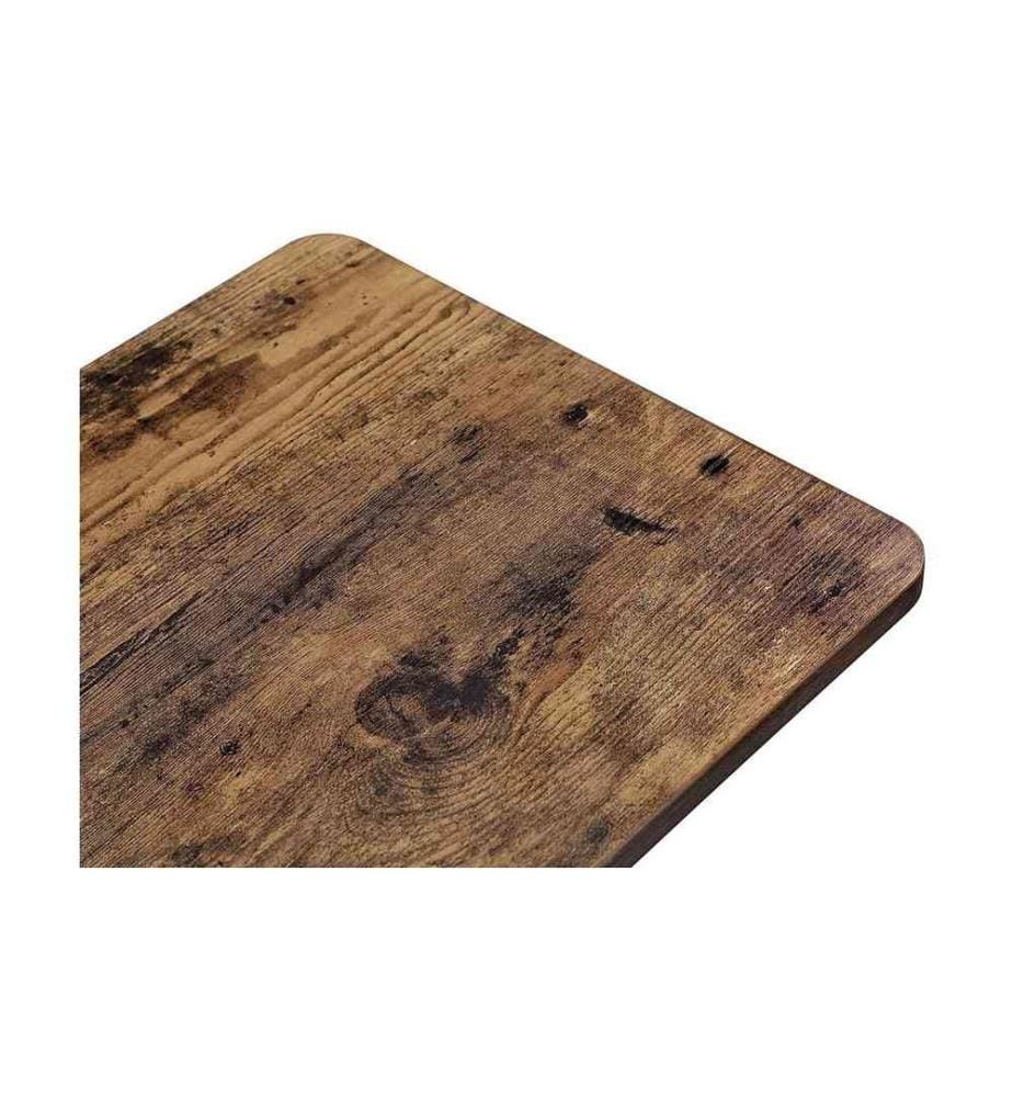 VASAGLE - Table d'appoint sur roulettes 35 x 55 cm, Brun/Noir