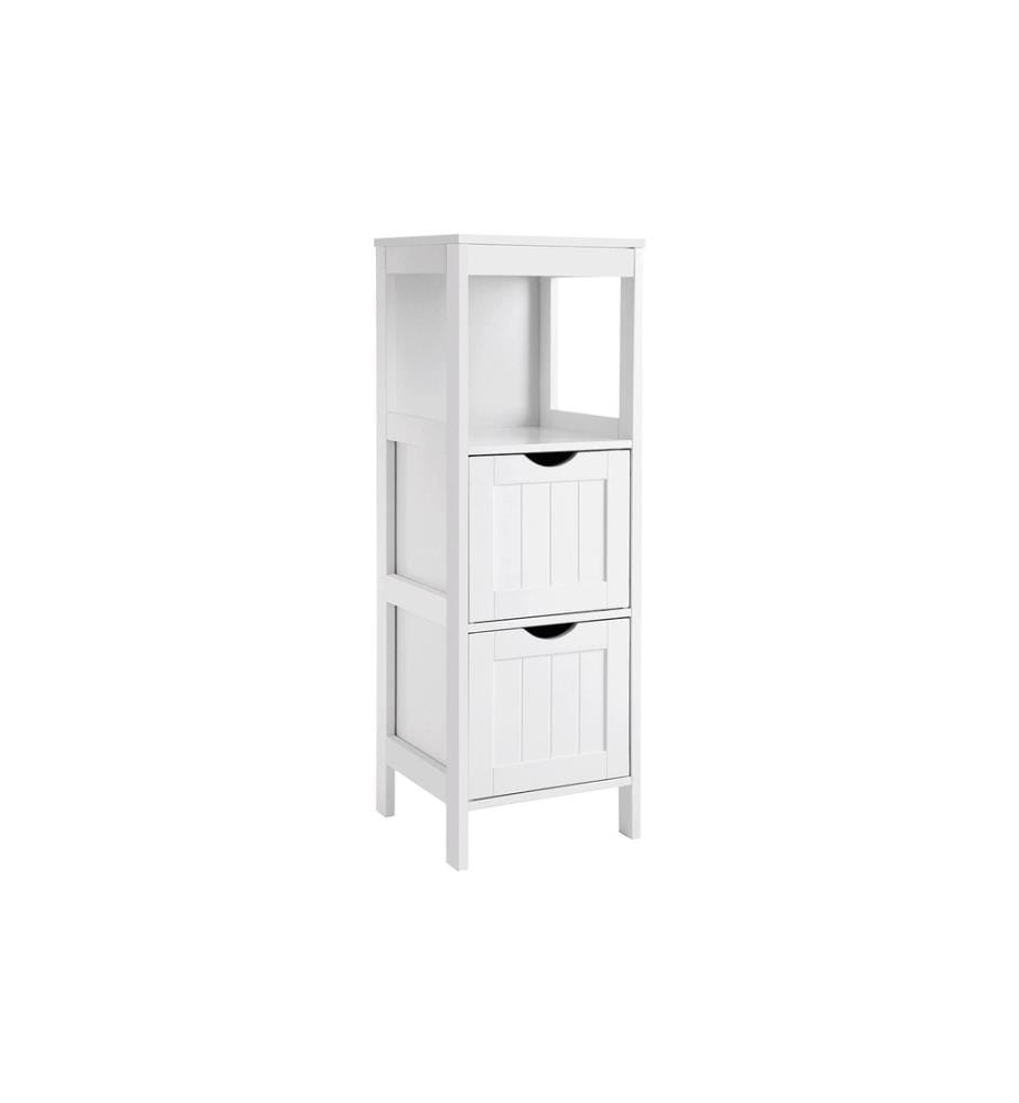 VASAGLE - Regal mit 2 Schubladen 30 x 89 cm, Weiss