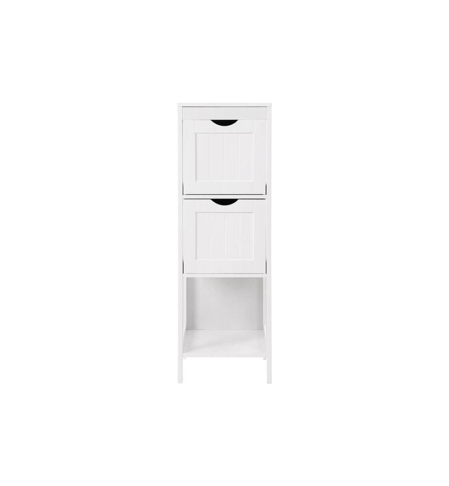 VASAGLE - Regal mit 2 Schubladen 30 x 89 cm, Weiss