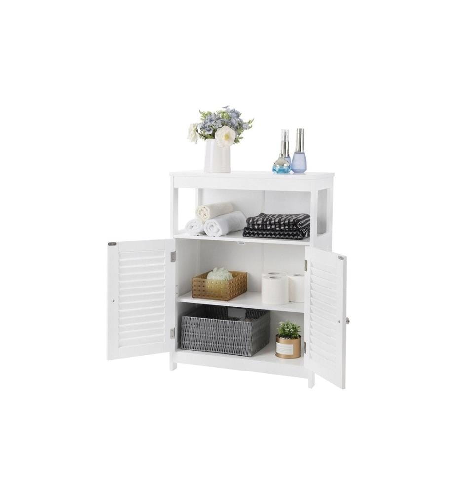 VASAGLE - avec double porte 60 x 80 cm, Blanc