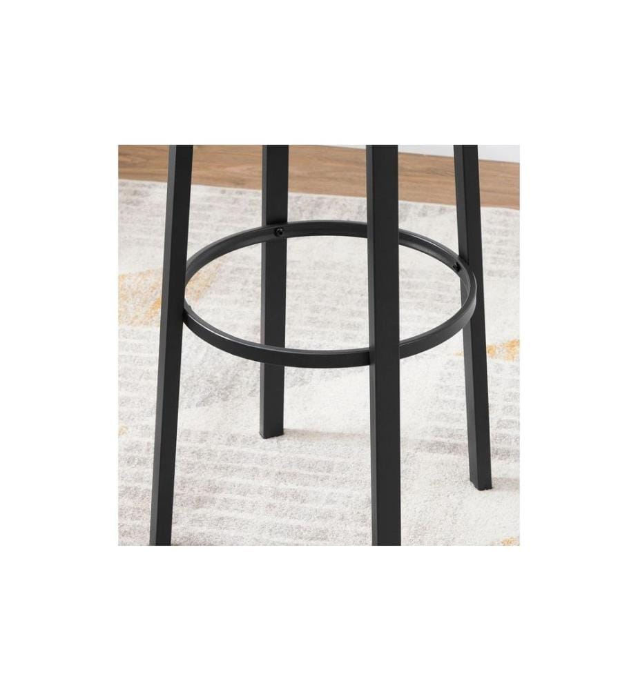 VASAGLE - Tabouret de bar Lot de 2 39 x 100 cm, Brun/Noir